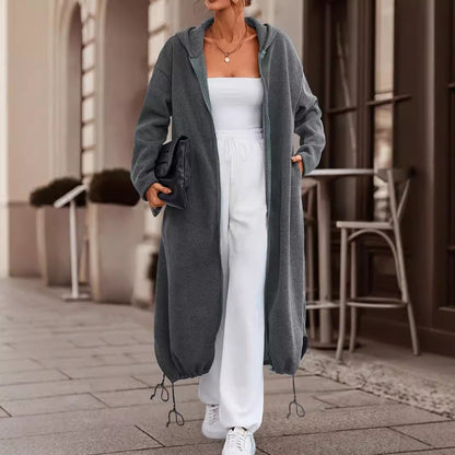 Manteau long épais femme