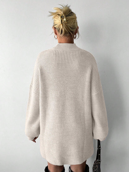 Elegancia | Pull Col Montant Asymétrique