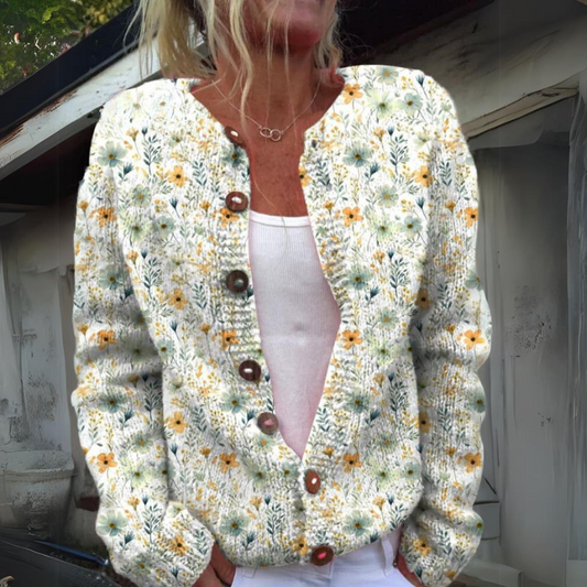 Solène™ - Cardigan à imprimé floral