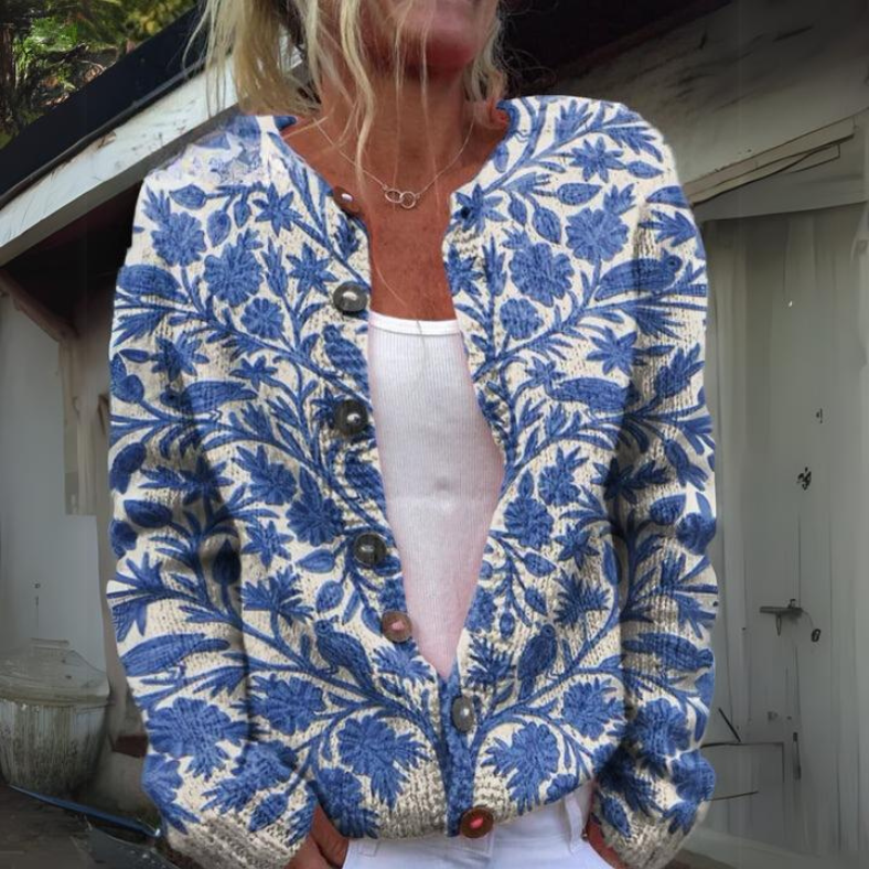 Solène™ - Cardigan à imprimé floral