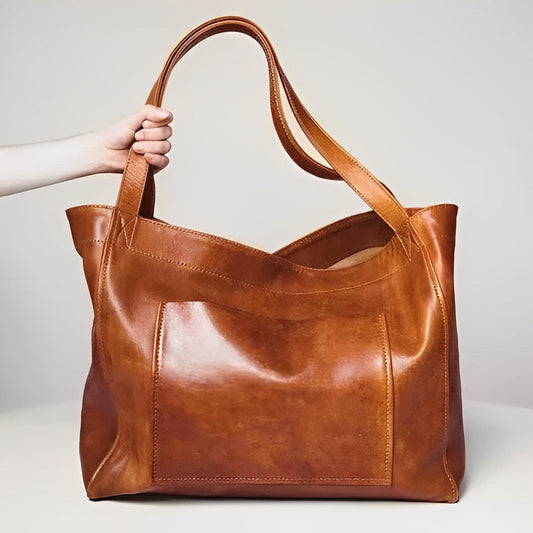 Marlies™- Sac porté épaule en cuir vintage