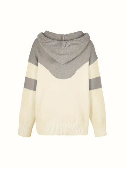 Fanny™ - Pull color block avec capuche et cordon de serrage