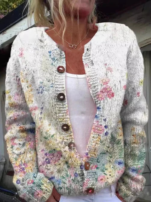 Solène™ - Cardigan à imprimé floral