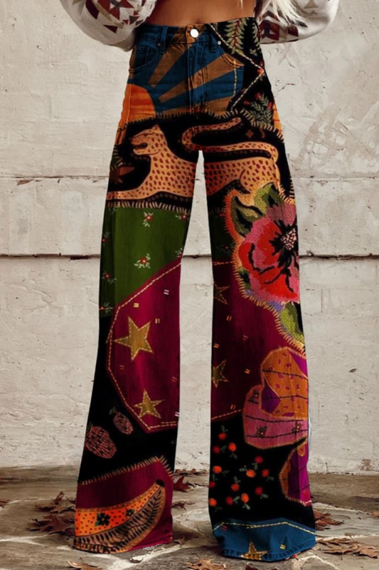 Sofia™ - Pantalon au motif mystique et aux couleurs intenses