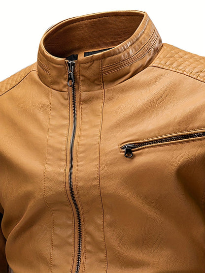 Édouard™ – Veste vintage en cuir PU