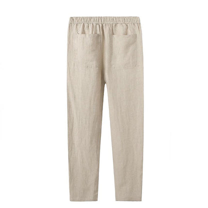 Pantalon en lin GEOJE Old Money