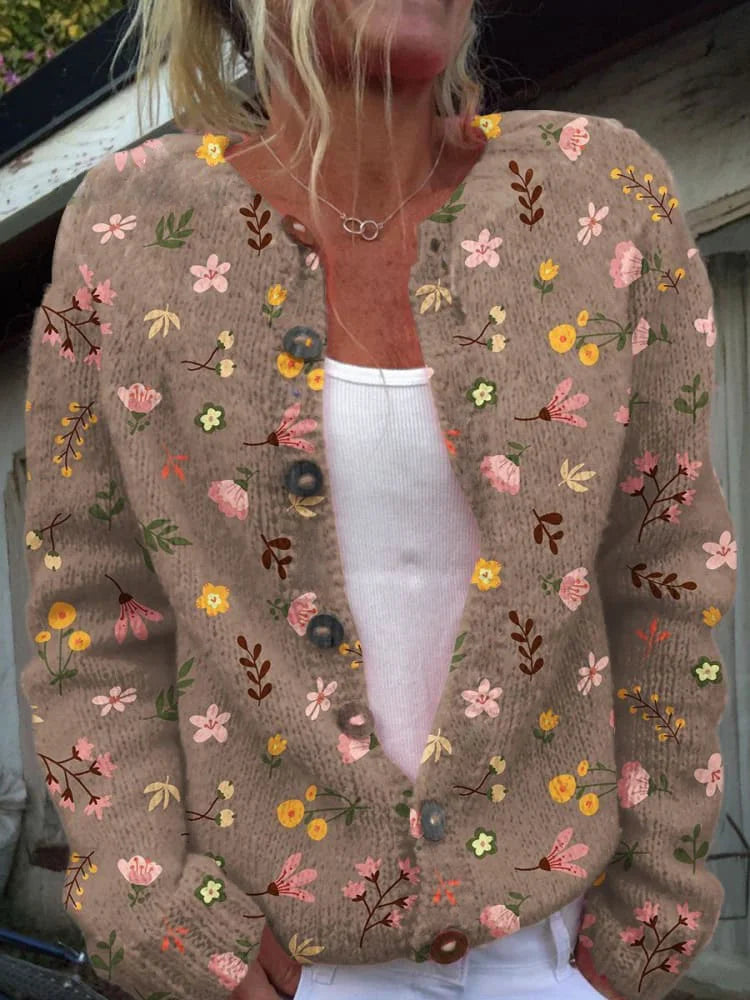 Solène™ - Cardigan à imprimé floral