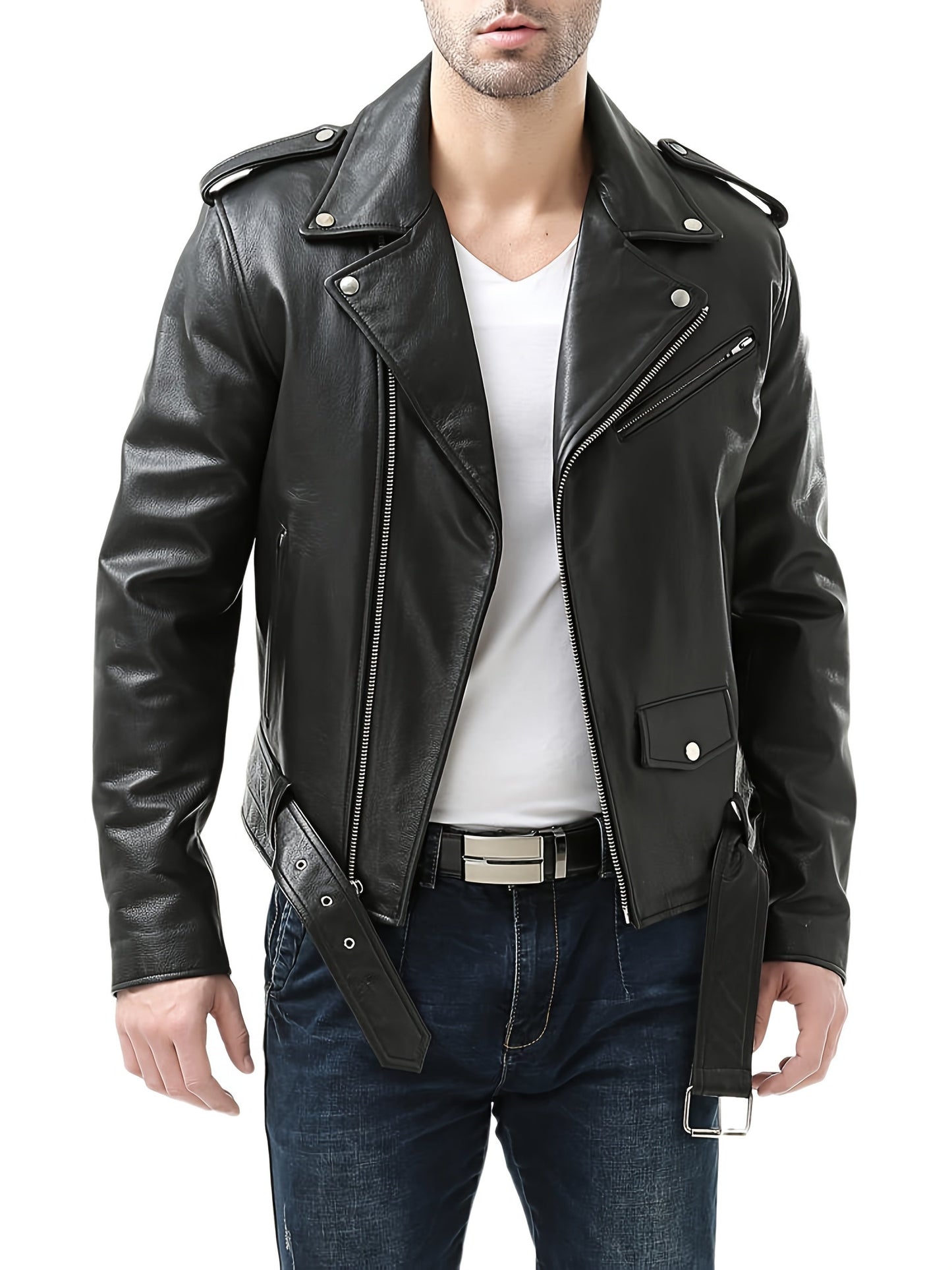 Lucien™ – Veste biker rétro