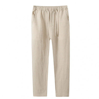 Pantalon en lin GEOJE Old Money