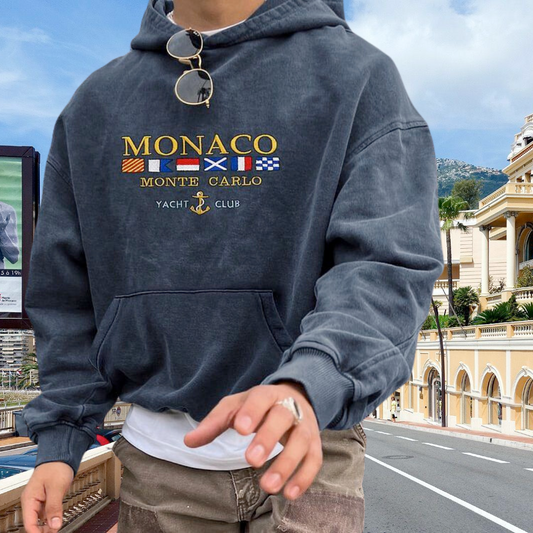 Sweat à capuche vintage MONACO