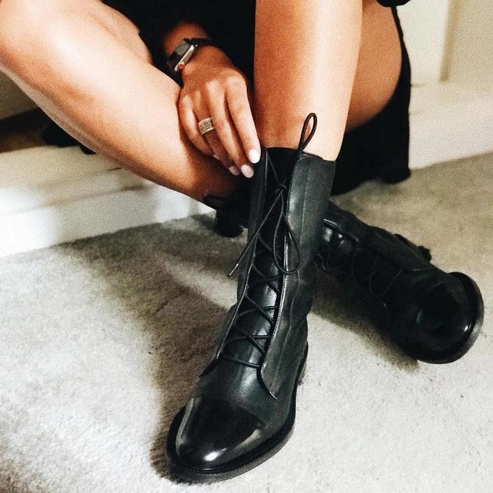 Aline - Bottes de luxe avec talon