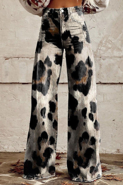 Leona™ - Pantalon à imprimé animal impactant