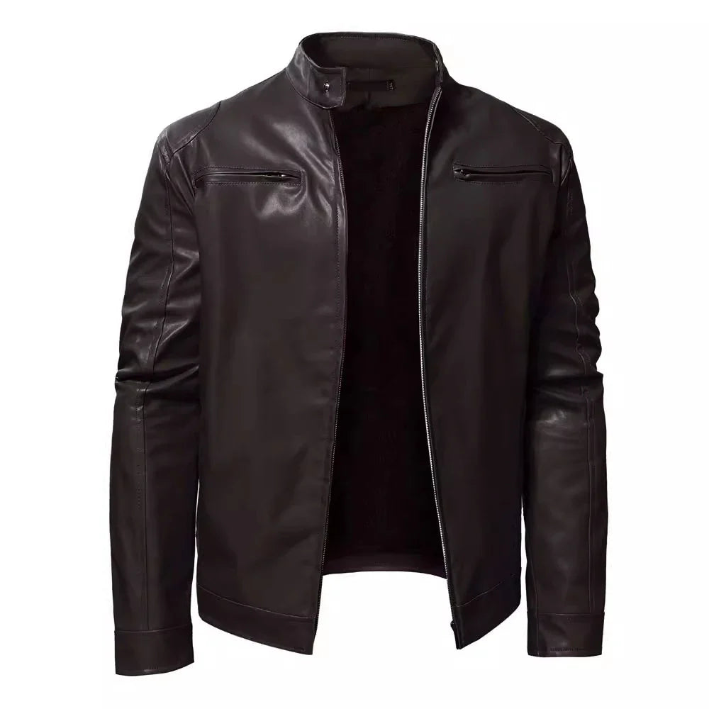 Pascal™  - Notre blouson motard en cuir noir