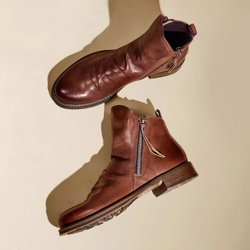 Yves™ - Bottines Chelsea en cuir