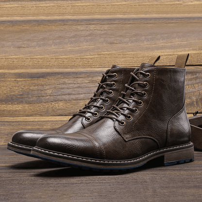 Olivier™ - bottines en cuir dans un style mode