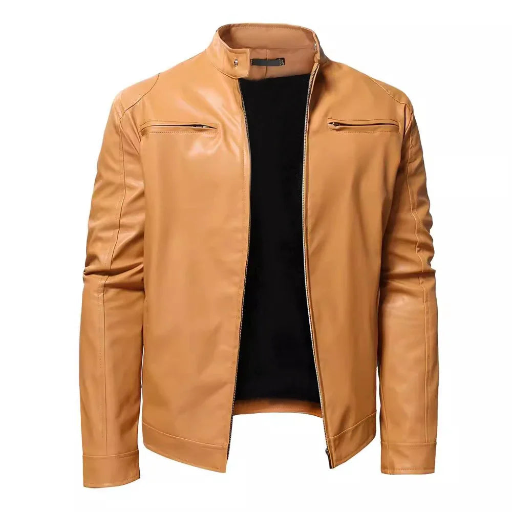 Pascal™  - Notre blouson motard en cuir noir