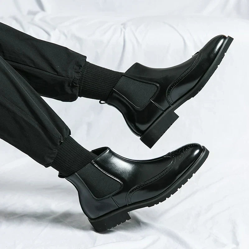 David™ - Bottines Chelsea en cuir