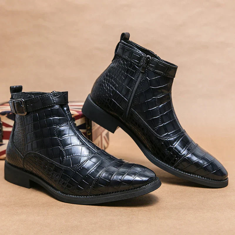 Baron | Bottines en cuir avec boucle