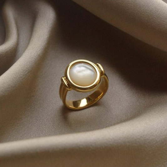 Bague Élégante Tout en Perles