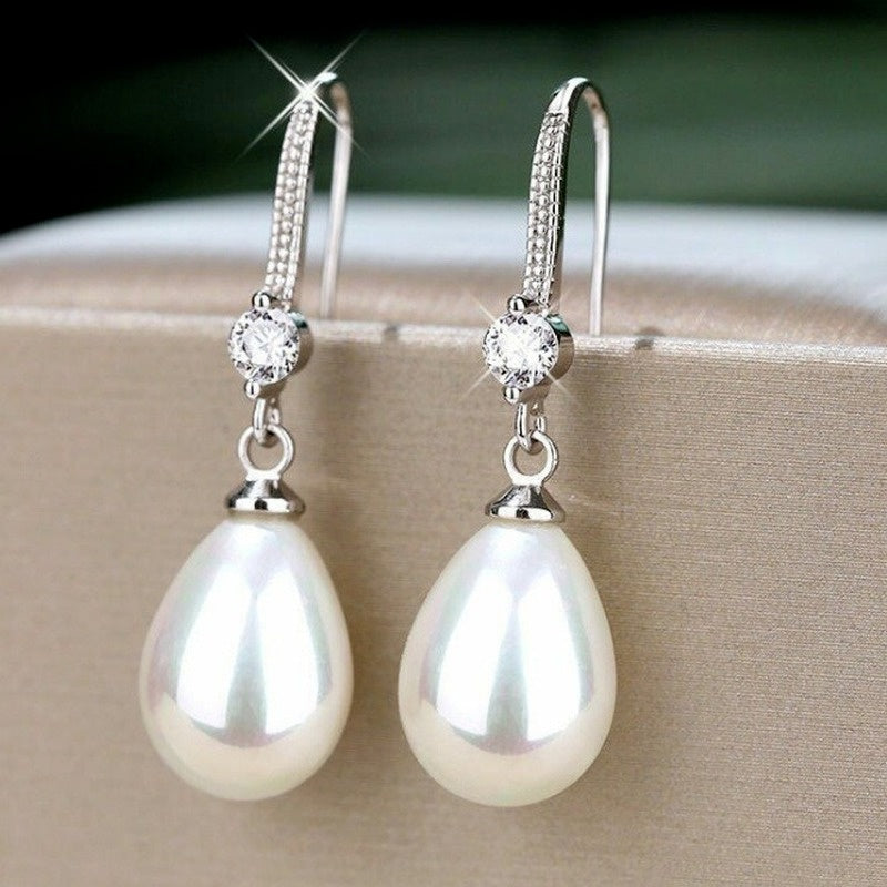 Boucles d'oreilles perles en forme de goutte