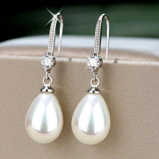 Boucles d'oreilles perles en forme de goutte