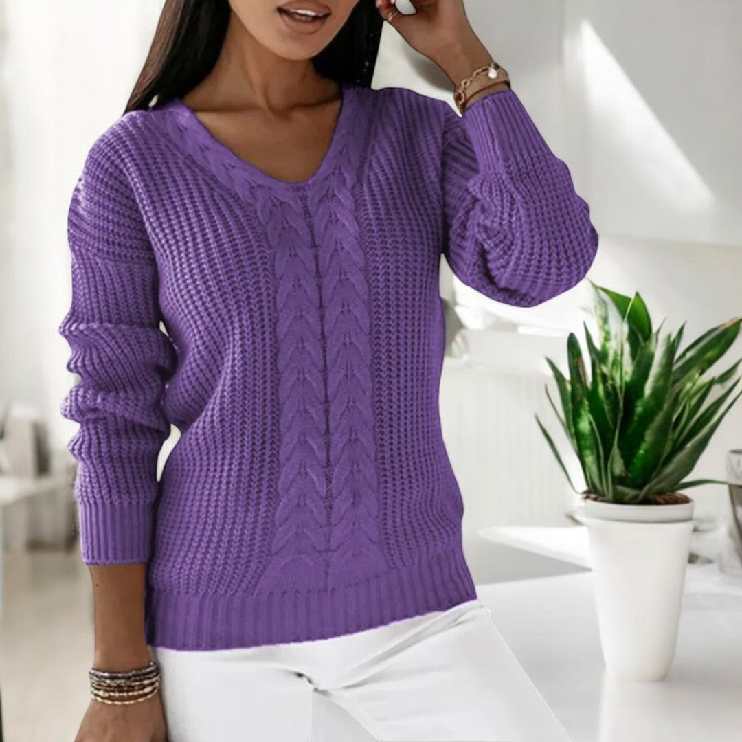 Sandra™ - Pull classique en maille