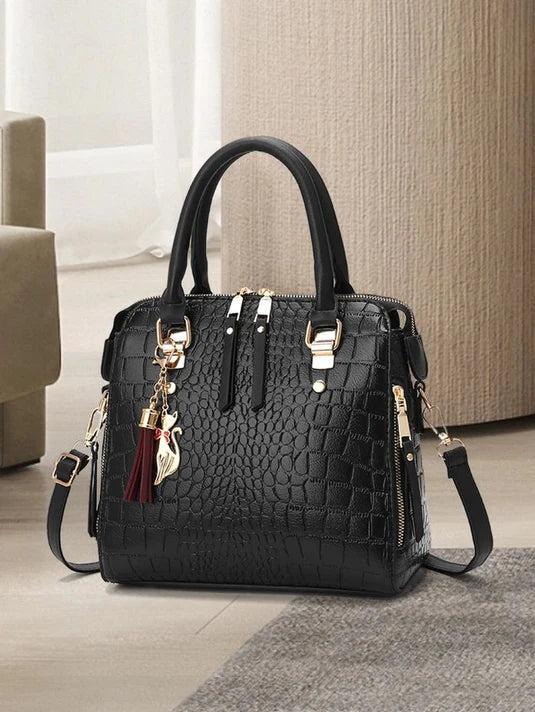 Sac à Main Luxe en Cuir PU Alligator