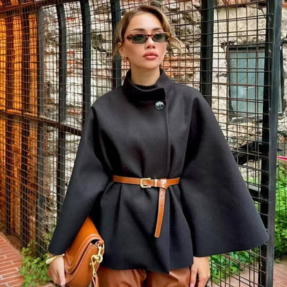 VELORA | Poncho Luxe Ceinturé